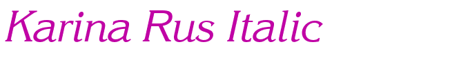 Karina Rus Italic